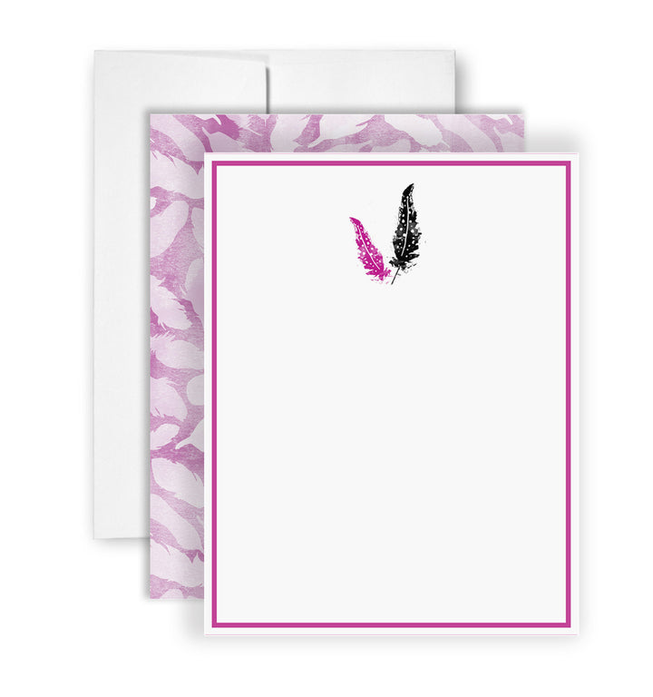 Stylish Feather Notes